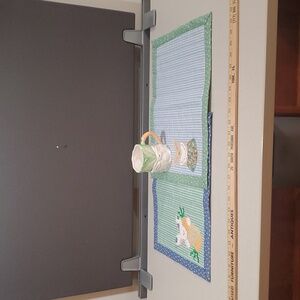 Green and Blue Easter Placemats with Bunny Mug